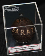 Revolutionary War 1-pouder cannonball, recovered at Battle of Saratoga, NY (SOLD)   