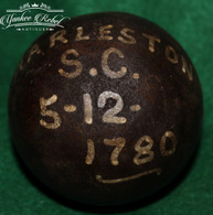 Revolutionary War 6-pouder cannonball, recovered at Charleston, SC  (SOLD)   