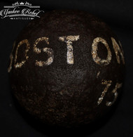 Rare - Revolutionary War 12-pounder cannonball, recovered at Boston, Massachusetts (SOLD)    