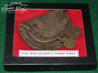 Original Civil War Soldier’s Change Purse with period coins  (SOLD)    