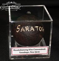 Revolutionary War 2-pouder cannonball, recovered at Battle of Saratoga, NY  (SOLD)