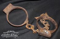 Very rare set of Civil War shackles, Patent 1861, recovered in Pennsylvania 