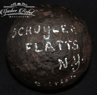 French and Indian War 6-pounder Cannonball recovered at Schuyler Flatts, New York (SOLD)