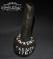 RARE - French and Indian War Artillery Bar Shot, recovered many years ago from the St. Lawrence River, NY                     