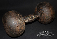 VERY RARE - Revolutionary War 9-pounder Bar Shot, recovered at Lake Champlain, New York   