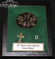 Rare – Grouping of Insignia from the 37th Massachusetts Infantry “Irish Rifles” (SOLD)  