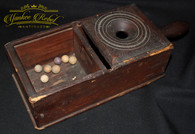 Original Civil War Ballot Box with clay balls (SOLD,F) 