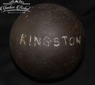 Large Revolutionary War Cannonball recovered many years ago at Kingston, New York  