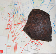 Artillery shell fragment recovered near the Dunker Church, Antietam Battlefield 2