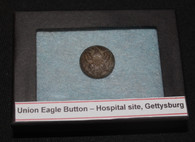 Button recovered in a Hospital Site at the Gettysburg Battlefield - SALE              