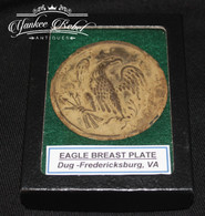 Civil War Eagle Breast Plate, dug at Fredericksburg in 1960s        
