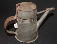 Original Civil War Tin Coffee Pot, smaller personal size     