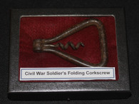 Original Civil War Soldier’s Folding Corkscrew, as in Gettysburg Museum   