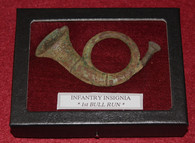 Excavated Infantry Hat Insignia, recovered at the 1st Battle of Bull Run, VA