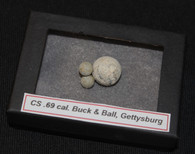 Confederate dropped Buck and Ball from the Gettysburg Battlefield     