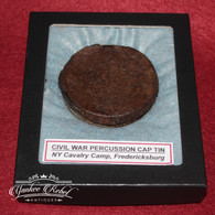  Percussion cap tin recovered at a NY Cavalry camp at Fredericksburg, VA