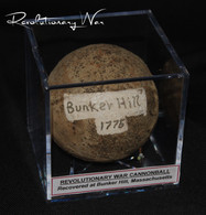 RARE - Revolutionary War 3-pounder cannonball, recovered at Battle of B    unker Hill (ON HOLD,BS)    