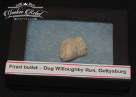 Fired bullet recovered at Willoughby Run, Gettysburg (SOLD,BS)