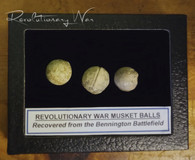 Fired Musket Balls from the Revolutionary War Battle of Bennington (SOLD)      