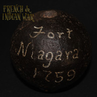 French & Indian War 18-pounder Mortar shell, recovered at Fort Niagara, NY  (SOLD)