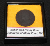 Revolutionary War British coin found at the Battle of Stony Point, NY    