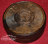Civil War Gutta-percha shaving box, identified to a soldier in the 168th NY Infantry  