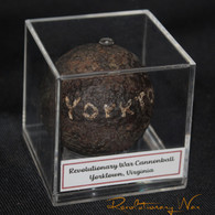 Revolutionary War 2-pounder cannonball, recovered at Battle of Yorktown, Virginia (SOLD)  