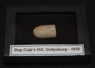 Civil War fired bullet recovered at Culp’s Hill, Gettysburg in 1934 – 1935 (SOLD)