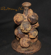 Revolutionary War “Stand of Grape” recovered many years ago at Lake Champlain, NY, Battle of Valcour Island (SOLD)