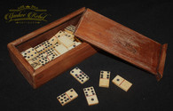 Wooden-cased Civil War Bone Dominos, ca. 1840 – 1860