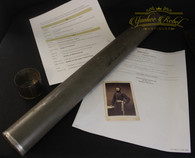Civil War Document/map tube identified to an officer in the 11th Maine Infantry