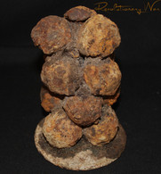 Revolutionary War “Stand of Grape” recovered many years ago at Lake Champlain, NY, Battle of Valcour Island, (SOLD))