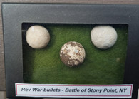 Revolutionary War musket balls, dug at Battle of Stony Point (Verplanck) NY. July 16-19, 1779