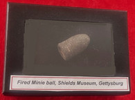 Bullet from Gettysburg, once part of Shields Museum