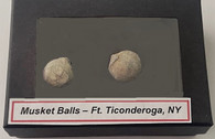 Revolutionary War musket balls, recovered at Ft. Ticonderoga, NY