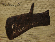 Revolutionary War soldier’s axe, dug many years ago at Ft. Haldimand, NY.