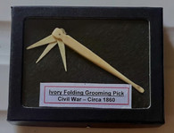 Civil War Ivory Personal Hygiene Toothpick, as in museums (SOLD)
