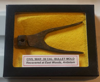 Civil War Pistol bullet mold, dug at the East Woods of the Antietam Battlefield (SOLD)