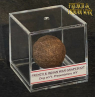 French & Indian War Grape shot, dug at Ft. Presentation