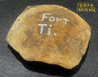 Large artillery shell fragment recovered at Ft. Ticonderoga, NY (SOLD)