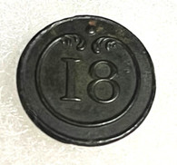 RARE – Revolutionary War French 18th Infantry Regiment button, recovered at Yorktown