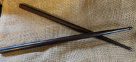 Pair of original Civil War Rosewood drumsticks, with partial ID