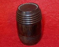 Soldier's Rosewood "Barrel" Traveling Inkwell
