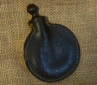 Revolutionary War hand-sewn leather shot bag, as in books and museums .