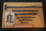 Revolutionary War hand-forged spikes and nails recovered from the ruins of Fort Plain, NY (ON HOLD,N)