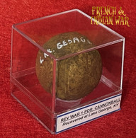 Small French & Indian War Swivel Gun Cannonball, recovered at Lake George