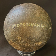 Civil War 12-pounder cannonball, recovered at the Spotsylvania, Virginia Battlefield