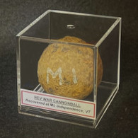 Revolutionary War 2-pouder cannonball, recovered at Mount Independence Vermont (ON HOLD,MR)