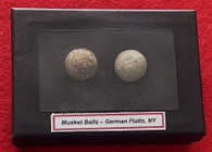 Revolutionary War musket balls, recovered at German Flatts, NY (SOLD)