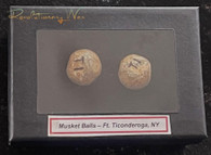 Revolutionary War musket balls, recovered at Fort Ticonderoga, NY